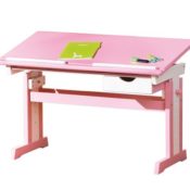 Links 99800350 Kinderschreibtisch Schülerschreibtisch Schreibtisch Kinderzimmer Tisch, rosa - 1