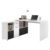 FMD Möbel 353-001 Winkelkombination LEX Tisch circa 136 x 75 x 68 cm, montiert Regal circa 137 x 71 x 33 cm, weiß - 1